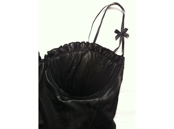 Body de jersey negro Miu Miu - vista 4