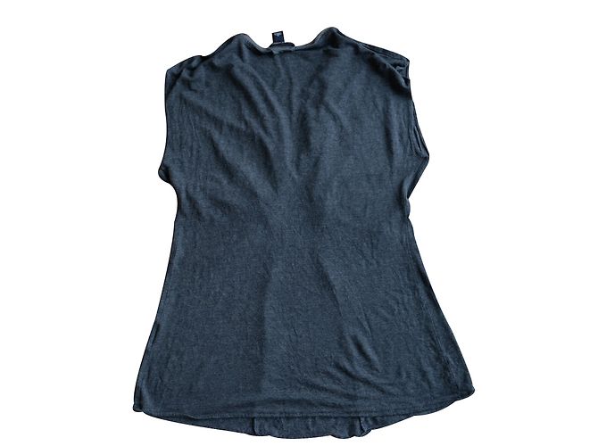 Top Banana Republic de algodón gris oscuro M Gris antracita - vista 2