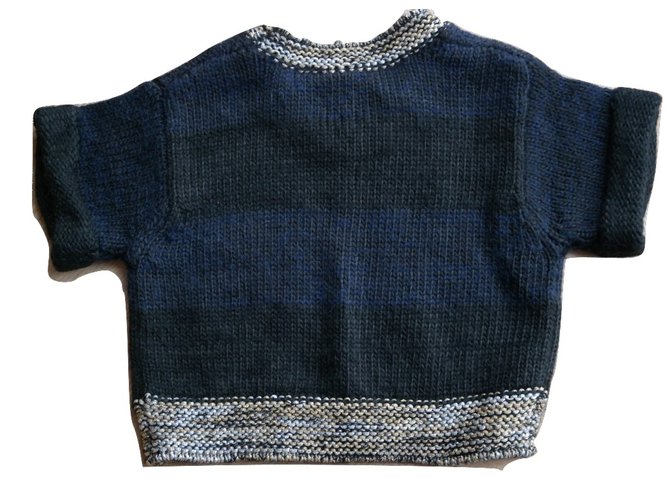 Topshop Strickpullover aus Wolle Blau M - Ansicht 2