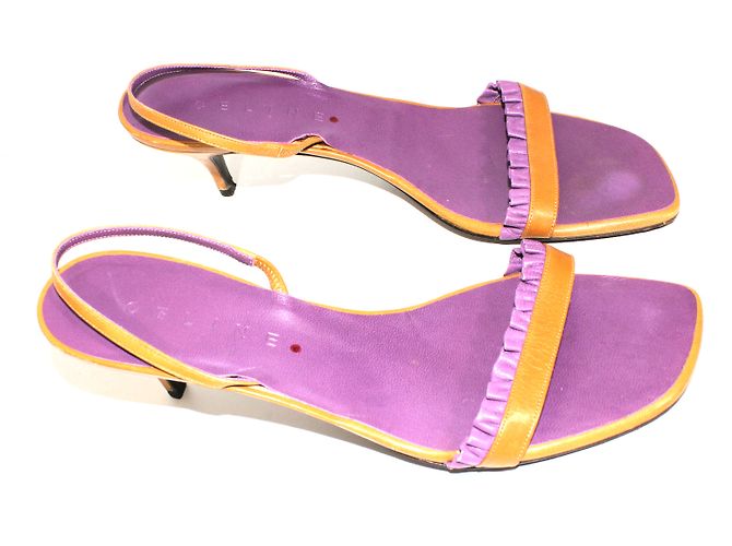 Céline Leder Pantoletten Caramel Karamell - Ansicht 2
