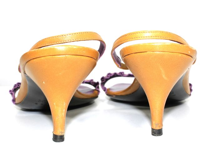 Céline Leder Pantoletten Caramel Karamell - Ansicht 6