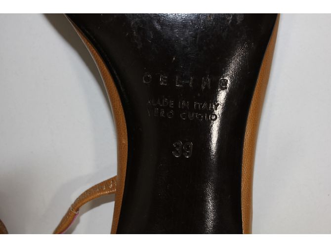 Céline Leder Pantoletten Caramel Karamell - Ansicht 7