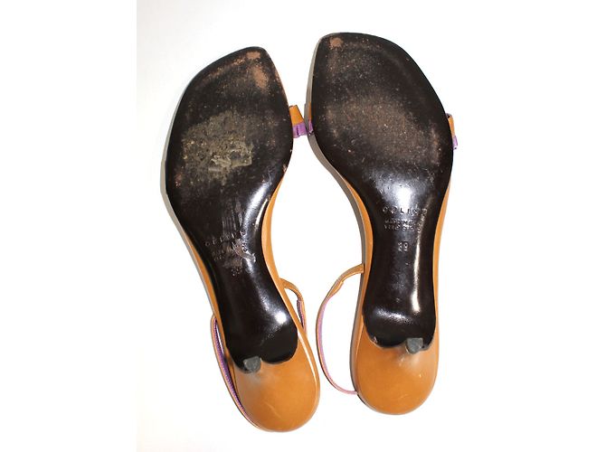 Céline Leder Pantoletten Caramel Karamell - Ansicht 8