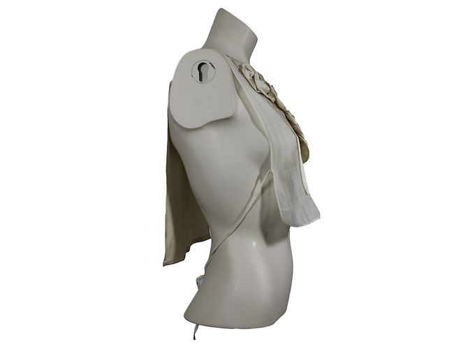 Top de seda Chloé Crema XS - vista 3