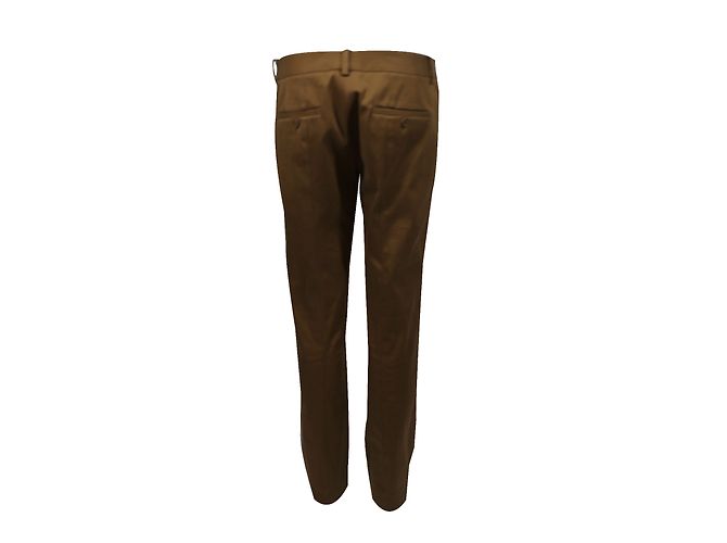 Pantalones de algodón Christian Dior Caramel Caramelo - vista 2