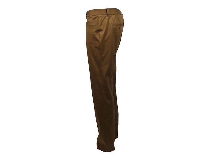 Pantalones de algodón Christian Dior Caramel Caramelo - vista 3