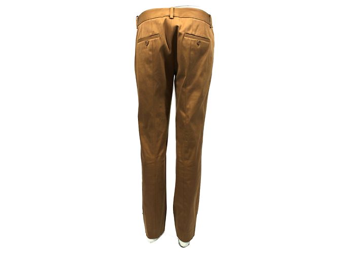 Pantalones de algodón Christian Dior Caramel Caramelo - vista 4