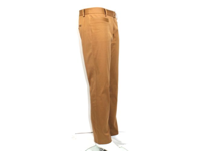 Pantalones de algodón Christian Dior Caramel Caramelo - vista 5