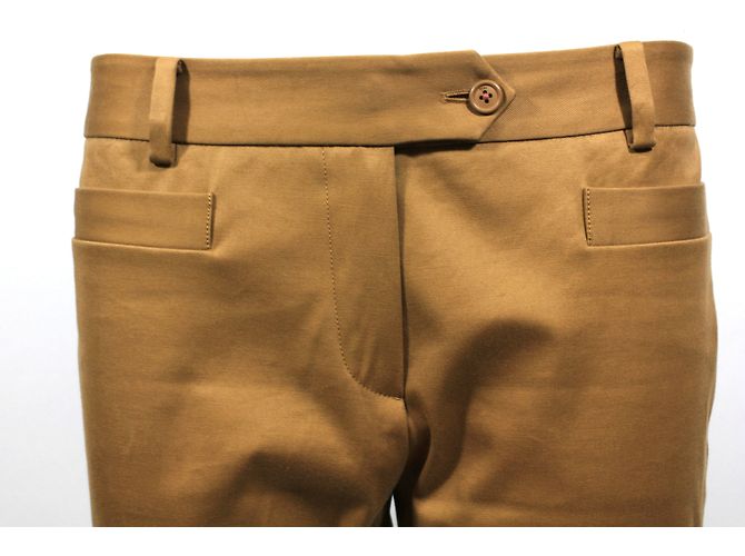 Pantalones de algodón Christian Dior Caramel Caramelo - vista 6