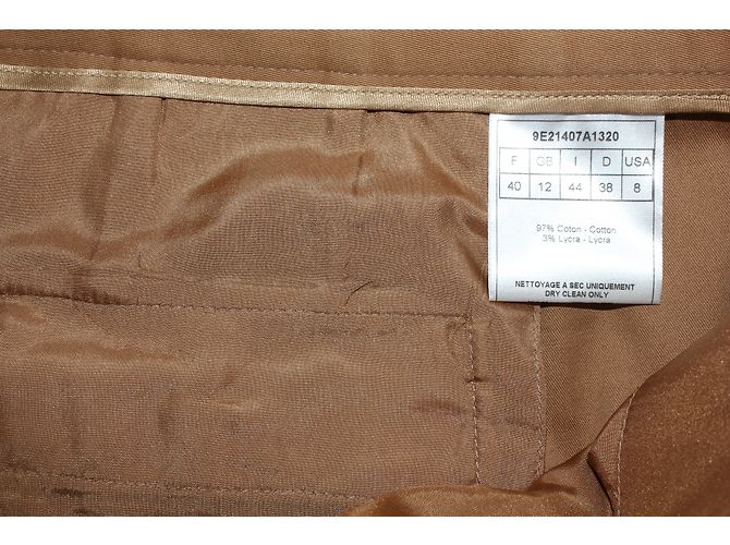 Pantalones de algodón Christian Dior Caramel Caramelo - vista 8