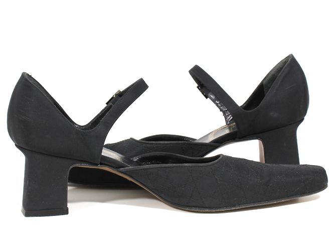 Dior Lady Dior Pumps aus schwarzem Stoff Größe 38 - Ansicht 3