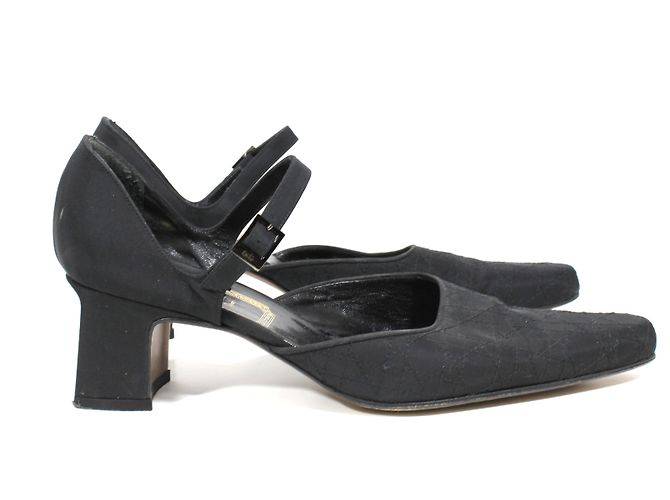 Dior Lady Dior Pumps aus schwarzem Stoff Größe 38 - Ansicht 5