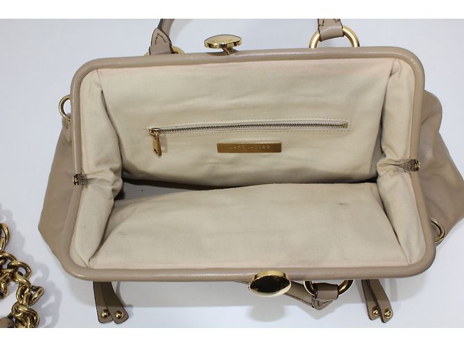 Marc Jacobs Stam Ledertasche Taupe - Ansicht 10