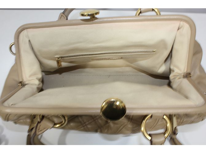 Marc Jacobs Stam Ledertasche Taupe - Ansicht 9