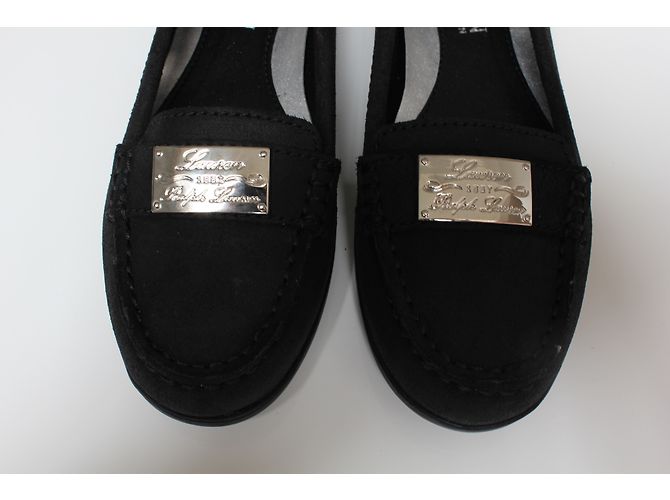 Mocassini Ralph Lauren in pelle di cervo nera Nero - vista 5