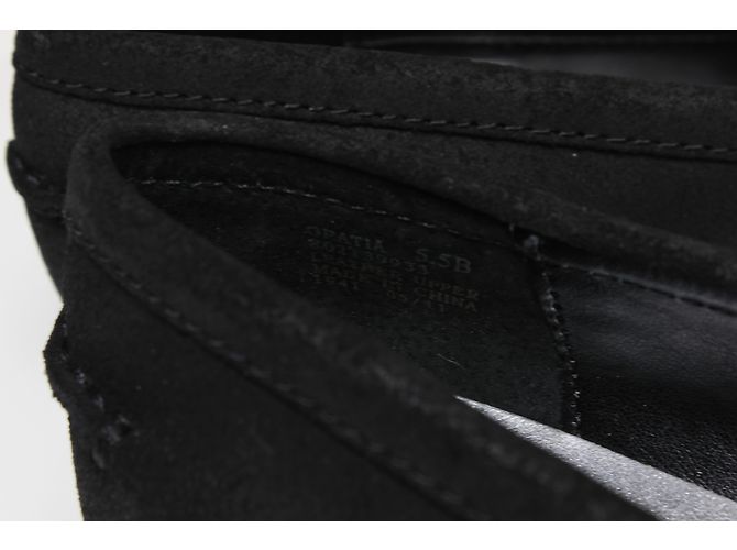 Mocassini Ralph Lauren in pelle di cervo nera Nero - vista 7
