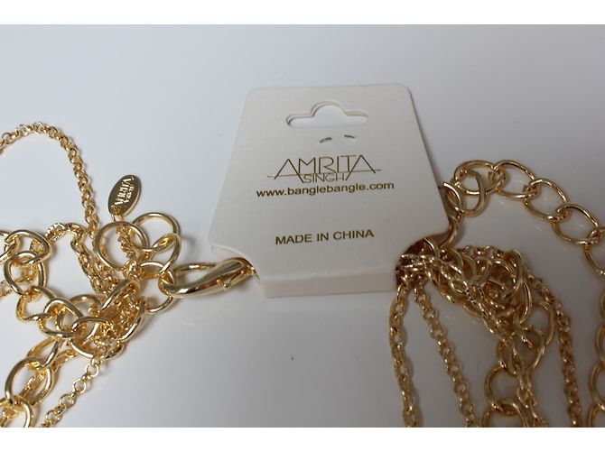 Amrita Singh Colar 'Bangle Bangle' Dourado - vista 4