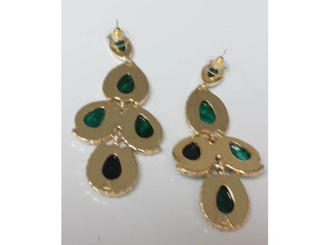 Amrita Singh Brincos 'Bangle Bangle' Verde - vista 3