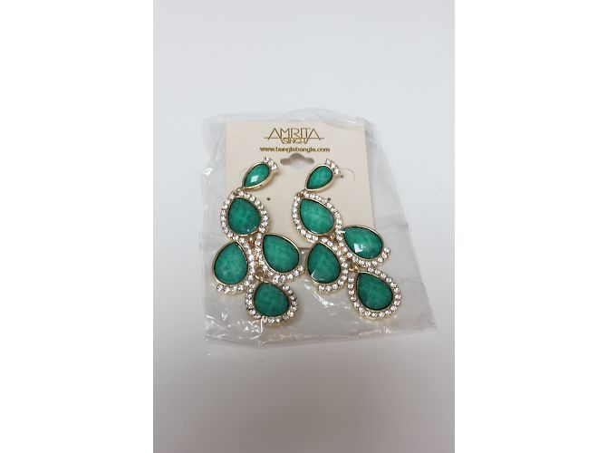 Amrita Singh Brincos 'Bangle Bangle' Verde - vista 5