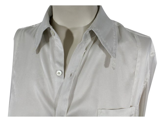 Abraham Will camisa de seda Blanco - vista 2