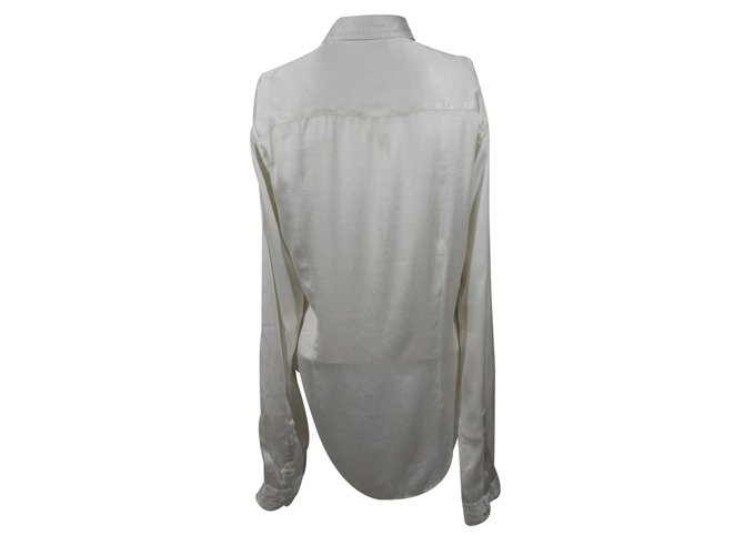 Abraham Will camisa de seda Blanco - vista 3
