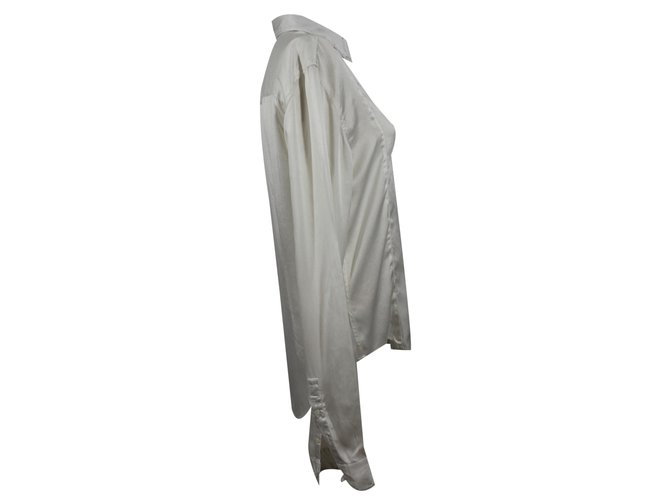 Abraham Will camisa de seda Blanco - vista 5