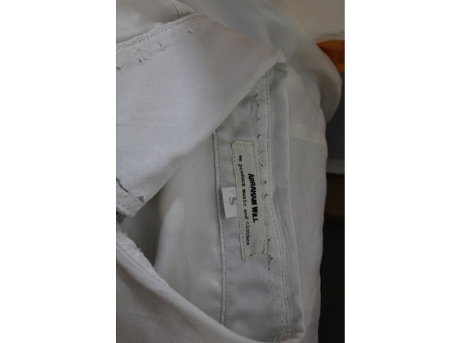 Abraham Will camisa de seda Blanco - vista 6