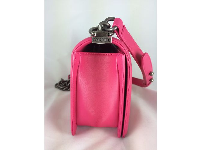 Chanel Boy old medium Rose - vue 11