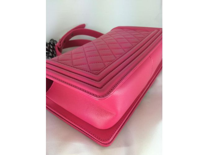 Chanel Boy old medium Rose - vue 4
