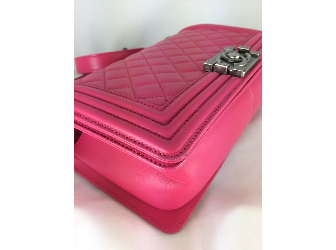 Chanel Boy old medium Rose - vue 6