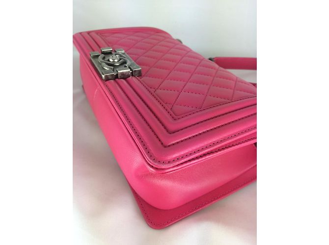 Chanel Boy old medium Rose - vue 7