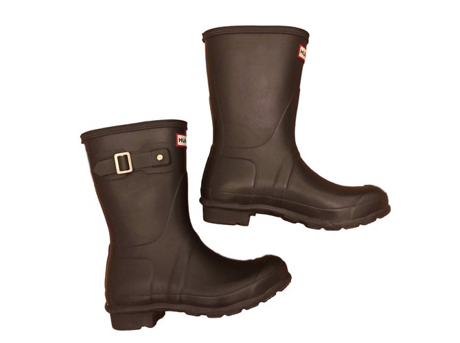 Hunter Botas Wellington Caqui - vista 2