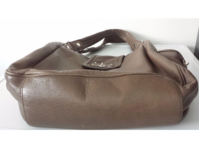Borsa a mano in pelle Marc by Marc Jacobs Taupe - vista 4