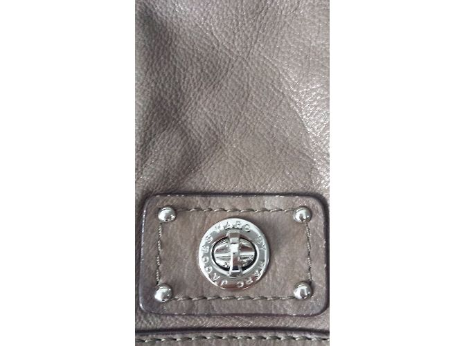 Borsa a mano in pelle Marc by Marc Jacobs Taupe - vista 6