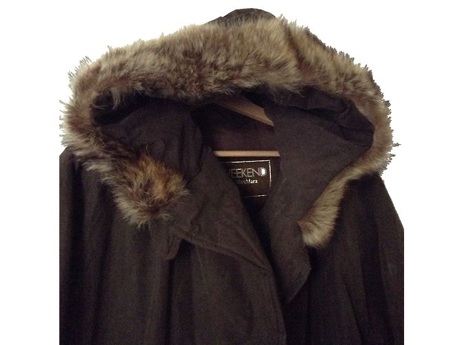 Cappotto Weekend Max Mara in seta marrone - vista 2