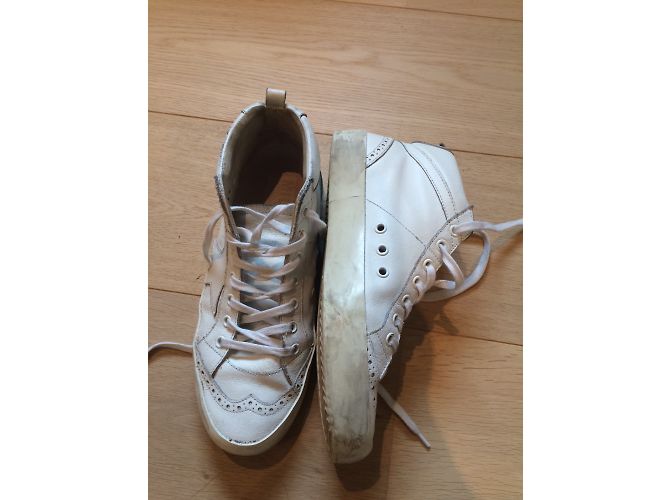 Sneakers Golden Goose in pelle bianca 39 - vista 3