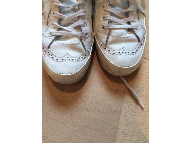 Sneakers Golden Goose in pelle bianca 39 - vista 4