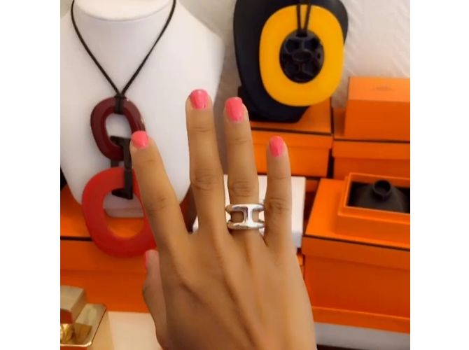 Hermès anillo Plata - vista 5
