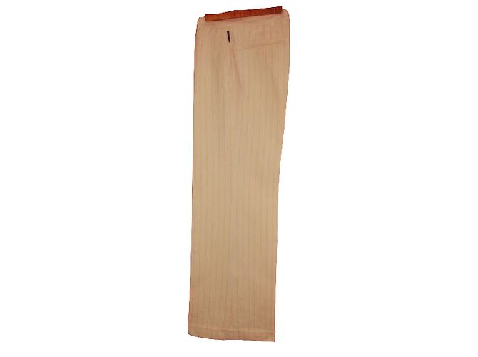 Pantalones Moncler de algodón blancos con rayas amarillas Talla 42 - vista 2