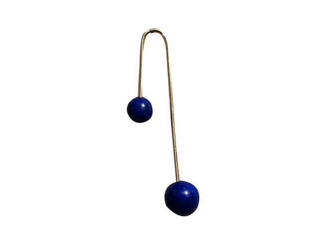 Asherali Knopfer Orecchini Blu - vista 2