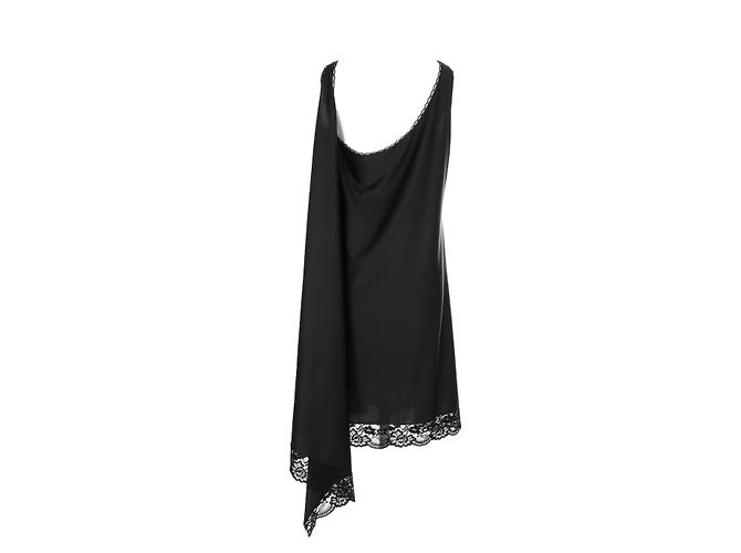 Vêtements Schwarzes Kleid mit Spitzendetails - Ansicht 3