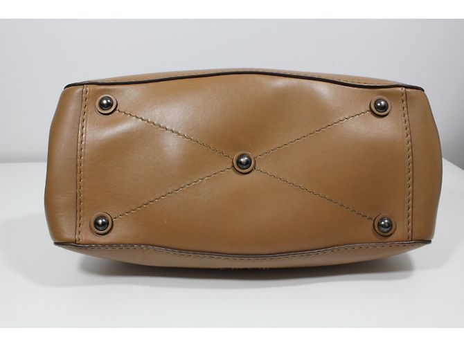 Borsa a mano Miu Miu Pattina Montana in pelle Cognac - vista 11