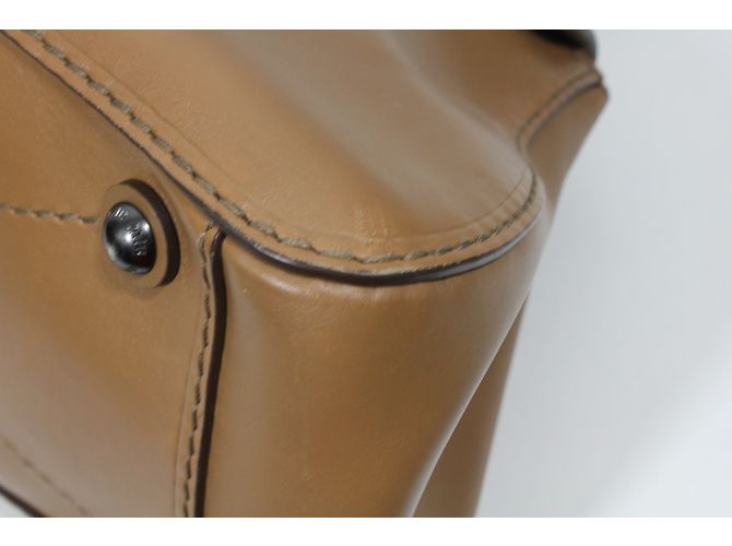 Borsa a mano Miu Miu Pattina Montana in pelle Cognac - vista 13