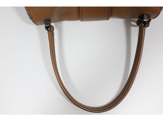 Borsa a mano Miu Miu Pattina Montana in pelle Cognac - vista 16