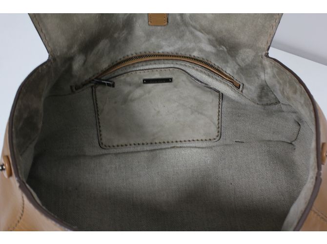 Borsa a mano Miu Miu Pattina Montana in pelle Cognac - vista 23