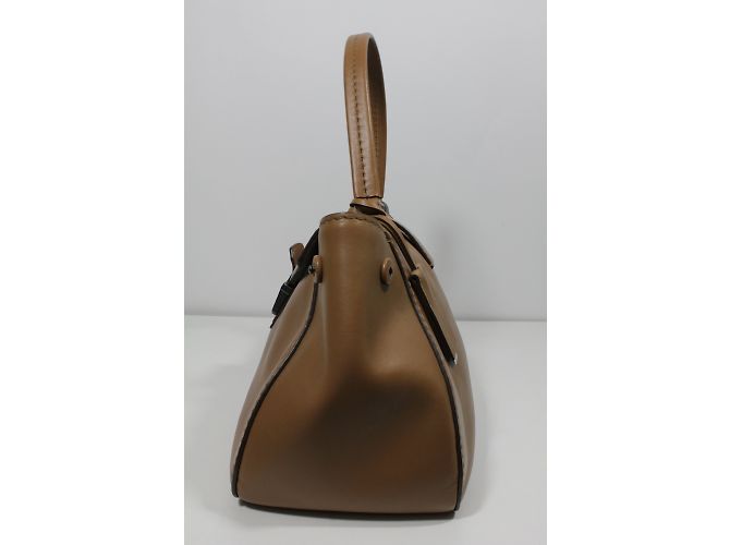 Borsa a mano Miu Miu Pattina Montana in pelle Cognac - vista 5