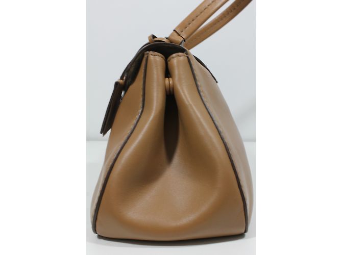 Borsa a mano Miu Miu Pattina Montana in pelle Cognac - vista 6