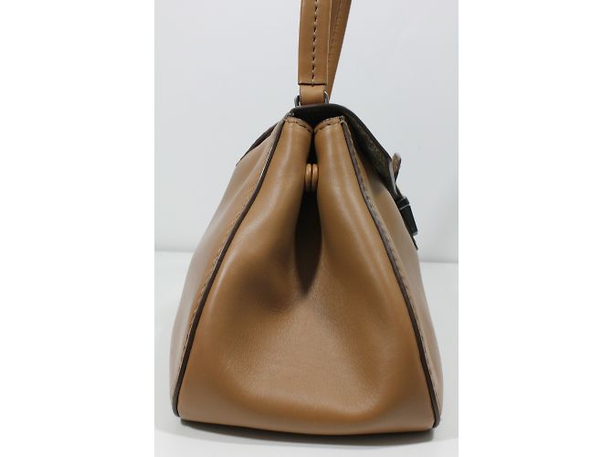 Borsa a mano Miu Miu Pattina Montana in pelle Cognac - vista 7