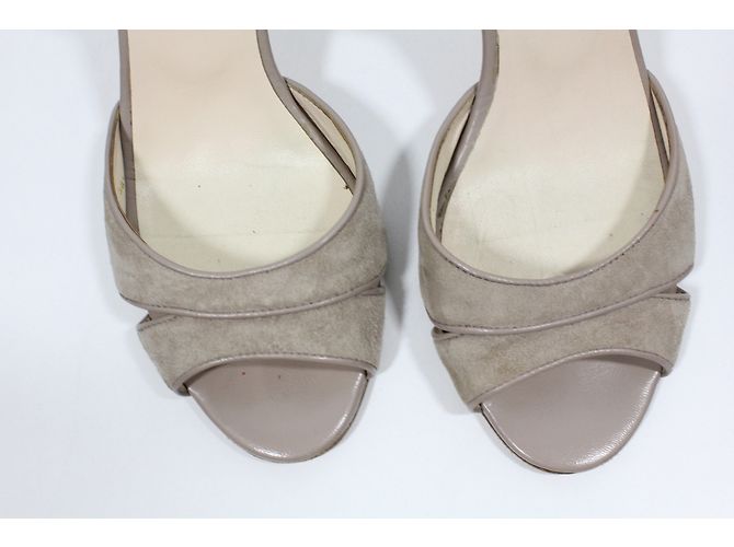 Sandali Lk Bennett Taupe in Pelle e Suede 38.5 - vista 3