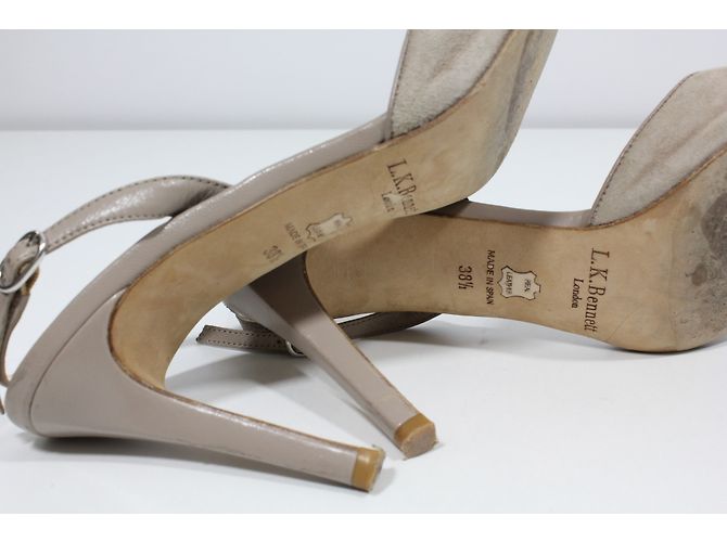 Sandali Lk Bennett Taupe in Pelle e Suede 38.5 - vista 5
